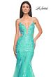 La Femme 31133 Plunging V-Neckline Side Cut-Outs Mermaid Dress