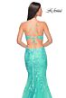 La Femme 31133 Plunging V-Neckline Side Cut-Outs Mermaid Dress