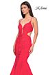 La Femme 31133 Plunging V-Neckline Side Cut-Outs Mermaid Dress