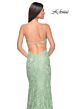 La Femme 31134 Rhinestone-Embellished Crisscross Back Dress