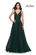 La Femme 31149 High Slit Low V-Back Dress