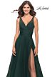 La Femme 31149 High Slit Low V-Back Dress