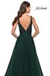 La Femme 31149 High Slit Low V-Back Dress