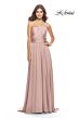 La Femme 31170 One Shoulder Slit Skirt Dress