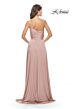 La Femme 31170 One Shoulder Slit Skirt Dress