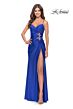 La Femme 31174 Sweetheart Neckline Lace-Up Back Dress