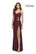 La Femme 31174 Sweetheart Neckline Lace-Up Back Dress