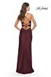 La Femme 31174 Sweetheart Neckline Lace-Up Back Dress