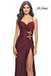 La Femme 31174 Sweetheart Neckline Lace-Up Back Dress