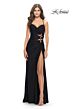La Femme 31174 Sweetheart Neckline Lace-Up Back Dress