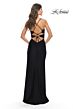 La Femme 31174 Sweetheart Neckline Lace-Up Back Dress