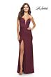 La Femme 31182 Strapless Plunging Neckline Dress