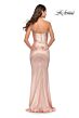 La Femme 31189 Strapless Ruched Fitted Dress