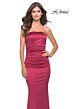 La Femme 31189 Strapless Ruched Fitted Dress
