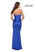 La Femme 31189 Strapless Ruched Fitted Dress