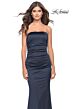 La Femme 31189 Strapless Ruched Fitted Dress