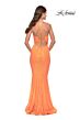 La Femme 31199 Sleeveless Lace-Up Back Dress