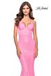La Femme 31199 Sleeveless Lace-Up Back Dress