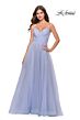 La Femme 31204 V-Neck Low Back Dress