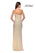La Femme 31212 Cutaway Slit One Shoulder Sequin Dress