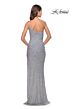 La Femme 31212 Cutaway Slit One Shoulder Sequin Dress