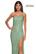 La Femme 31212 Cutaway Slit One Shoulder Sequin Dress