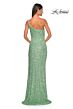 La Femme 31212 Cutaway Slit One Shoulder Sequin Dress