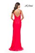 La Femme 31222 V-Neck Embellished Straps Dress