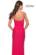 La Femme 31224 Faux Wrap V-Neck Dress