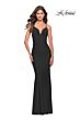 La Femme 31227 Sweetheart Neckline Lace-Up Back Dress