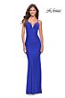 La Femme 31227 Sweetheart Neckline Lace-Up Back Dress