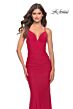 La Femme 31227 Sweetheart Neckline Lace-Up Back Dress