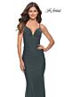 La Femme 31227 Sweetheart Neckline Lace-Up Back Dress