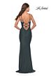 La Femme 31227 Sweetheart Neckline Lace-Up Back Dress