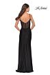 La Femme 31229 High Slit Illusion Corset Dress