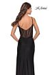 La Femme 31229 High Slit Illusion Corset Dress