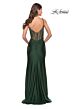 La Femme 31229 High Slit Illusion Corset Dress