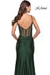 La Femme 31229 High Slit Illusion Corset Dress