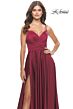 La Femme 31233 Sweetheart Neckline Open Back Dress