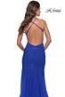 La Femme 31256 Sleeveless Low V-Neck Dress