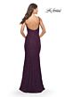 La Femme 31259 High-Slit Scoop Back Dress