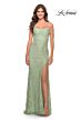 La Femme 31259 High-Slit Scoop Back Dress
