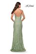 La Femme 31259 High-Slit Scoop Back Dress