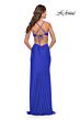 La Femme 31292 High Slit Low V-Neck Dress