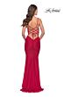 La Femme 31294 Multiple Cutout Lace-Up Back Dress