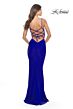La Femme 31294 Multiple Cutout Lace-Up Back Dress