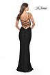 La Femme 31294 Multiple Cutout Lace-Up Back Dress