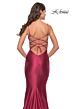 La Femme 31295 Lace-Up Back Sweetheart Neck Dress