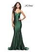 La Femme 31295 Lace-Up Back Sweetheart Neck Dress