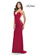 La Femme 31315 Exposed Sides Lace-Up Dress